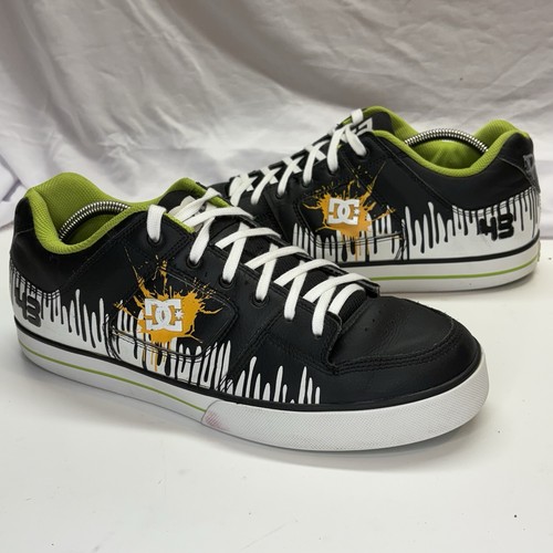 DC Shoes Ken Block Pure 43 Size 12 Skate BMX Shoes Black Soft Lime Rare DS - Picture 17 of 17