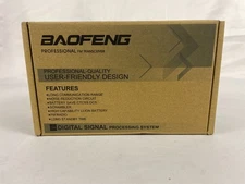 Baofeng VHF/UHF Professional FM Transceiver Black Walkie Talkie with Charger