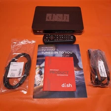 Dish Wally Compact On Demand HD Satellite Receiver With IR Voice Remote Cables