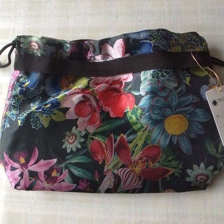 PAN CREATION Floral Pattern Drawstring Mini Bag E… - image 6