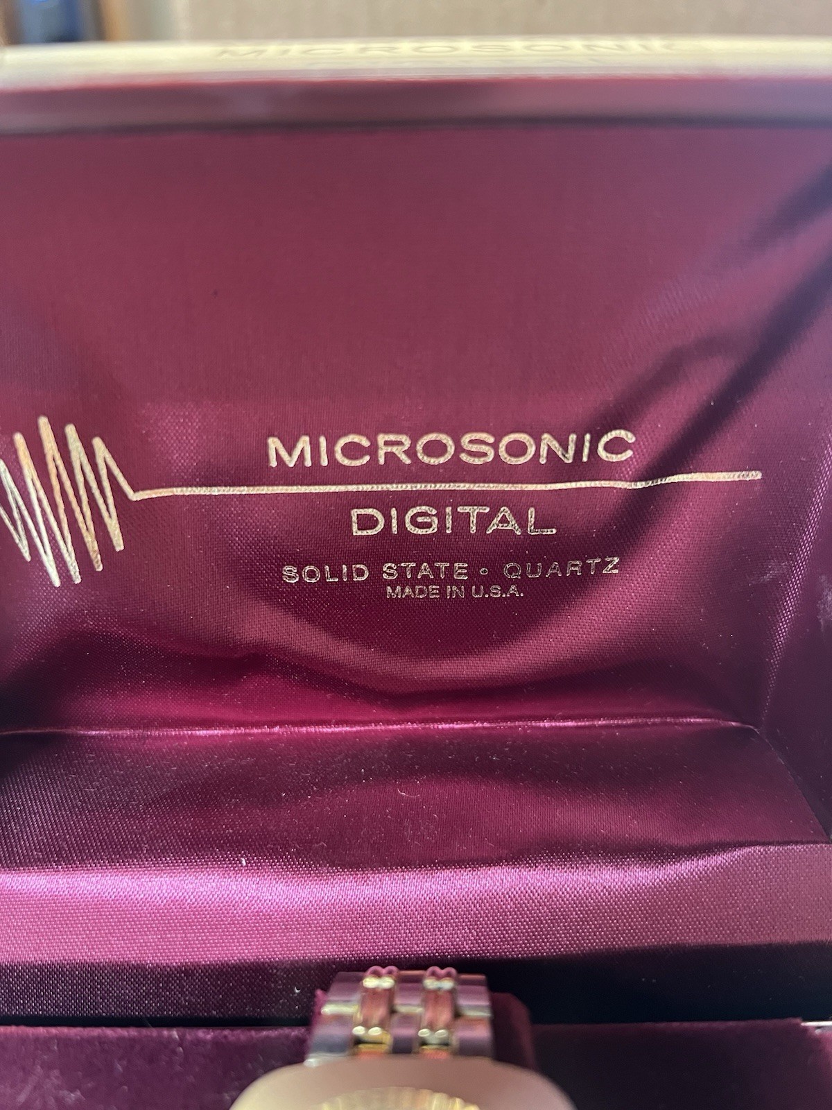 Vintage Microsonic Digital Solid State Red LED Wr… - image 3