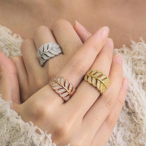 Fashion Women Silver Plated Cubic Zirconia Rings Wedding Anniversary Jewelry - Picture 4 of 18