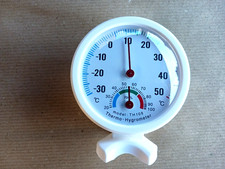 Thermomètre hygromètre analogique intérieur extérieur ....