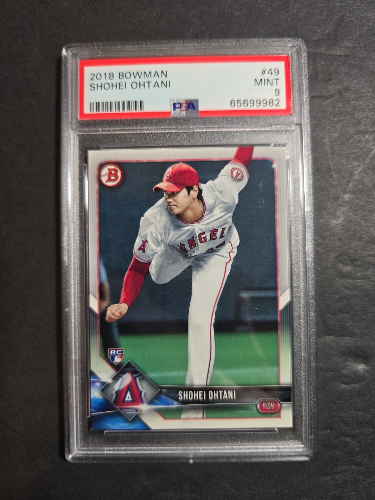 2018 Bowman - Shohei Ohtani #49 (RC) PSA 9 Free Shipping view 1