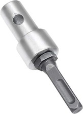 Adaptador de taladro eléctrico de barrena de vástago redondo, adaptador de barrena de tierra, taladro eléctrico a G...