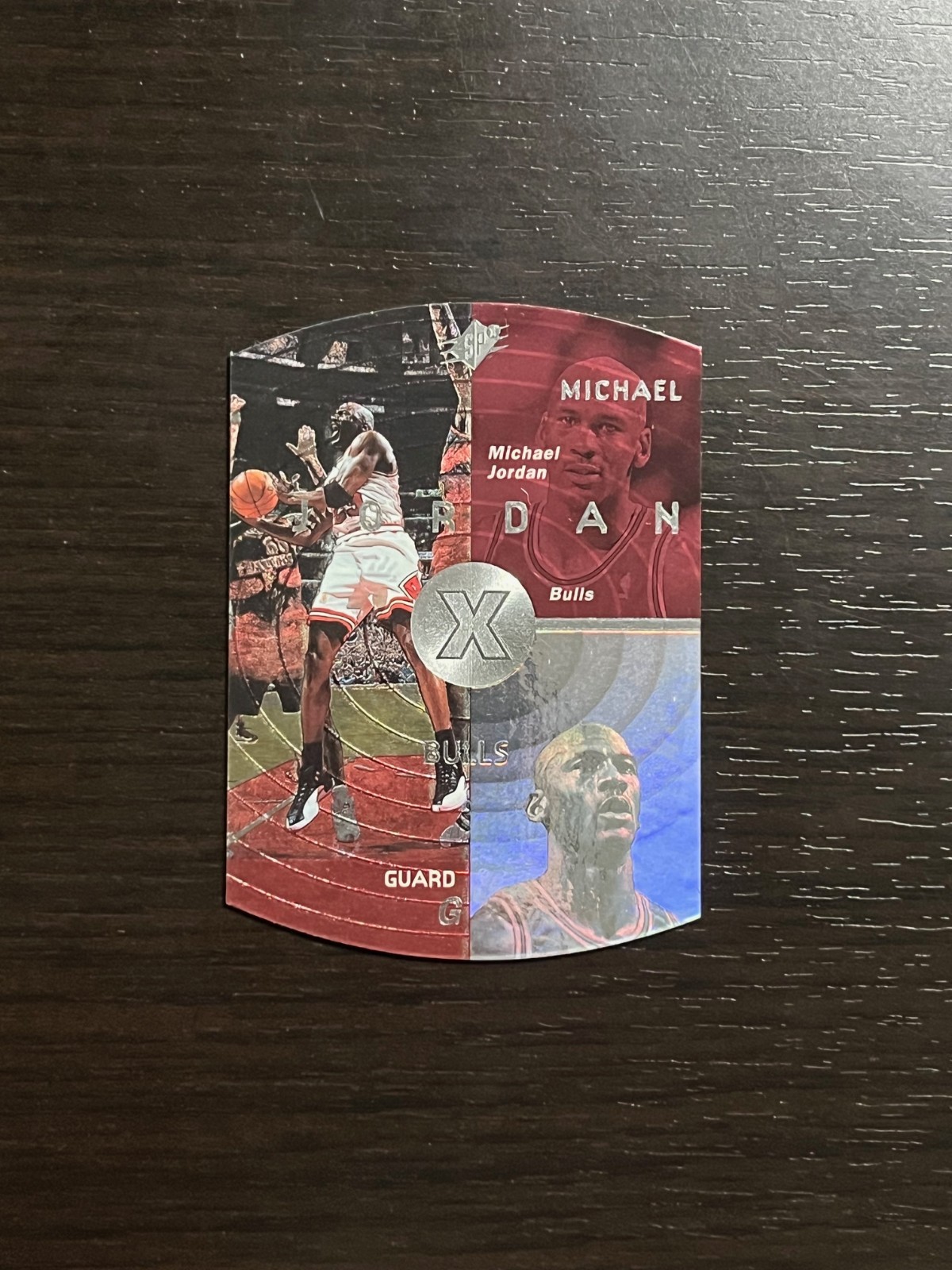 MICHAEL JORDAN 1997-98 Upper Deck SPx Die-Cut Card #6 Chicago Bulls HOF