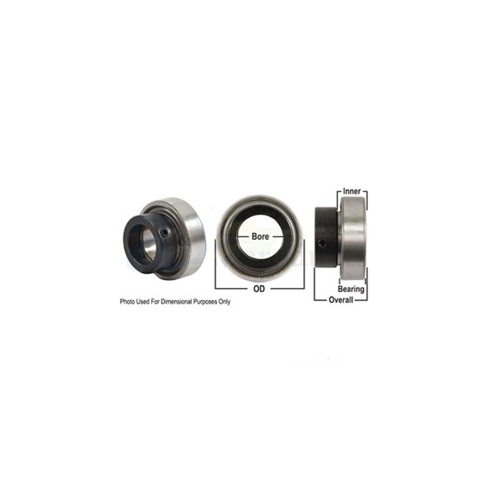 A-RA101RR-I-AI Bearing, Ball; Cylindrical W/ Collar, Non-Relubricatable