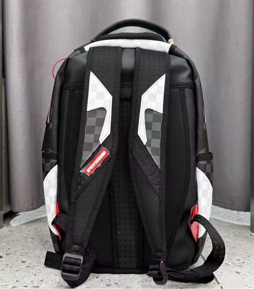 Sprayground Triple Decker Heir To The Throne Shark Backpack Plaid
