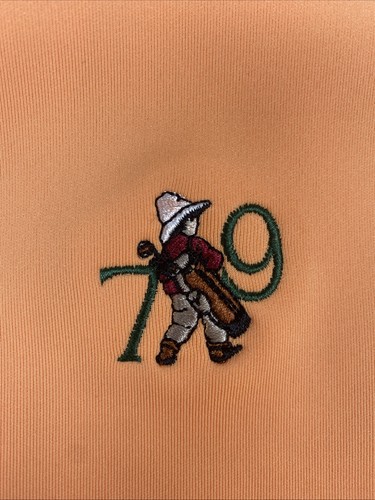 Donald Ross Pinehurst Pullover Performance Vest Mens M Orange Peach 1/4 Zip - Picture 10 of 12