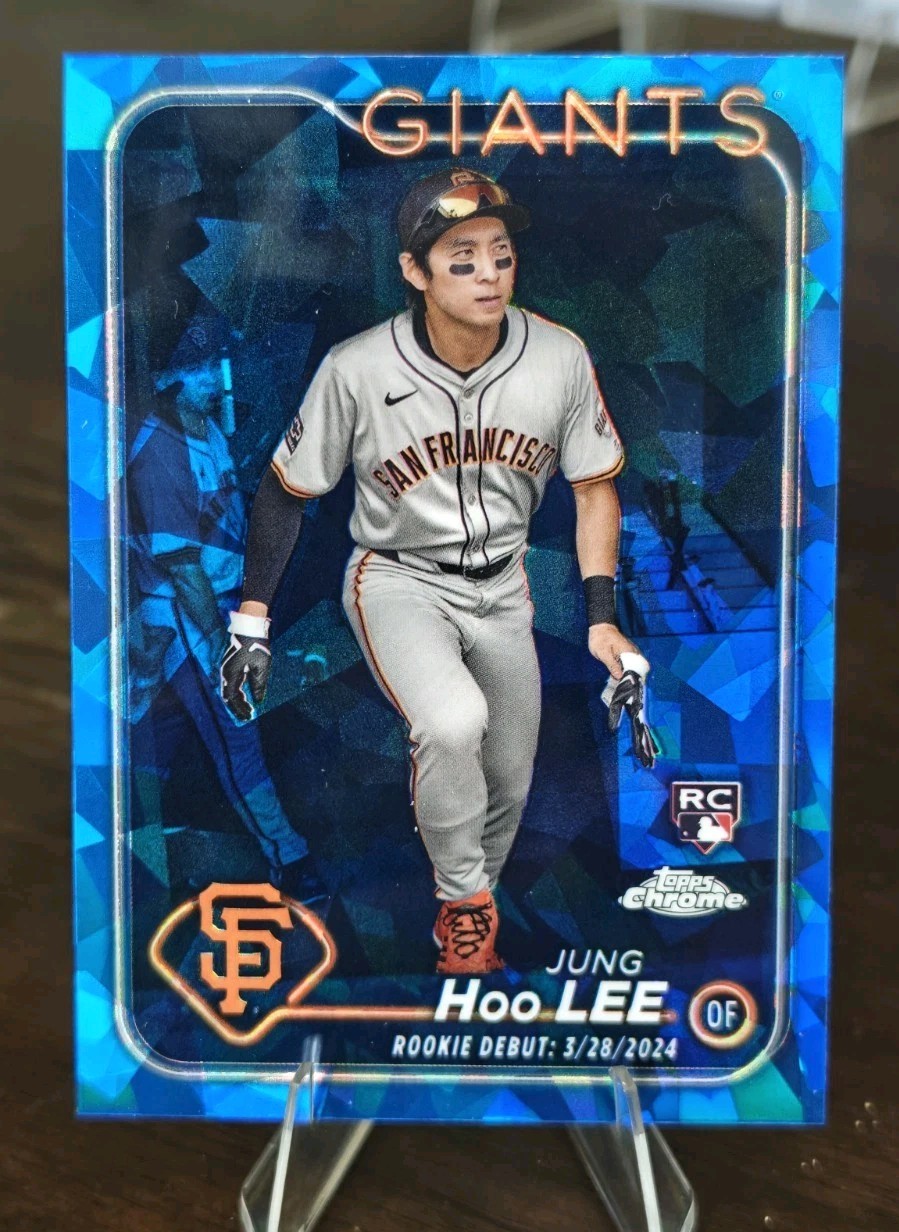 2024 Topps Chrome Update Sapphire Edition Rookie Debut Jung Hoo Lee Blue RC NM
