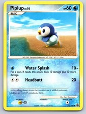 Piplup 71/100 Common Majestic Dawn Pokemon Moderately Played