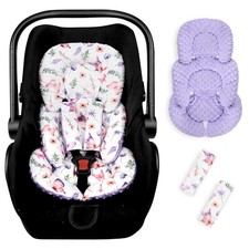 "Pea Pod Infant Car Seat Insert with Strap Covers, All in One Reversible Baby "