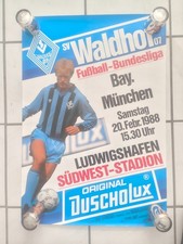 Spielankündigungsplakat SV Waldhof 07 - Bayern München 1988
