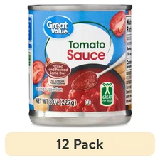 (12 pack) Great Value tomato sauce, 8 oz can.....
