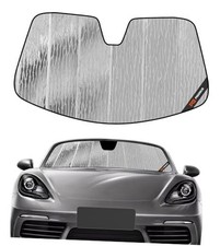 Windshield Sun Shade for Porsche fits 718 Box-ster 2017-2025 silver-astraguard