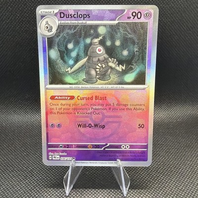 Dusclops 036/131 (Master Ball Pattern) Prismatic Evolutions Pokemon Holofoil NM