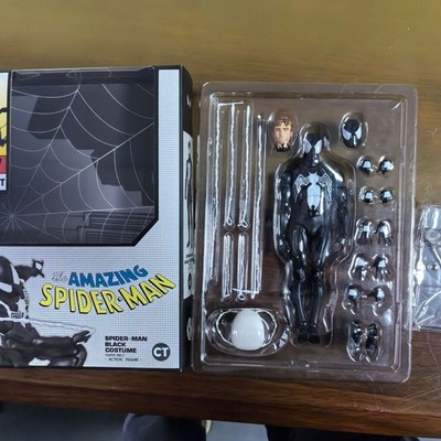 In Stock！MAFEX No.147 Spider-Man Black Costume COMIC Ver. Action