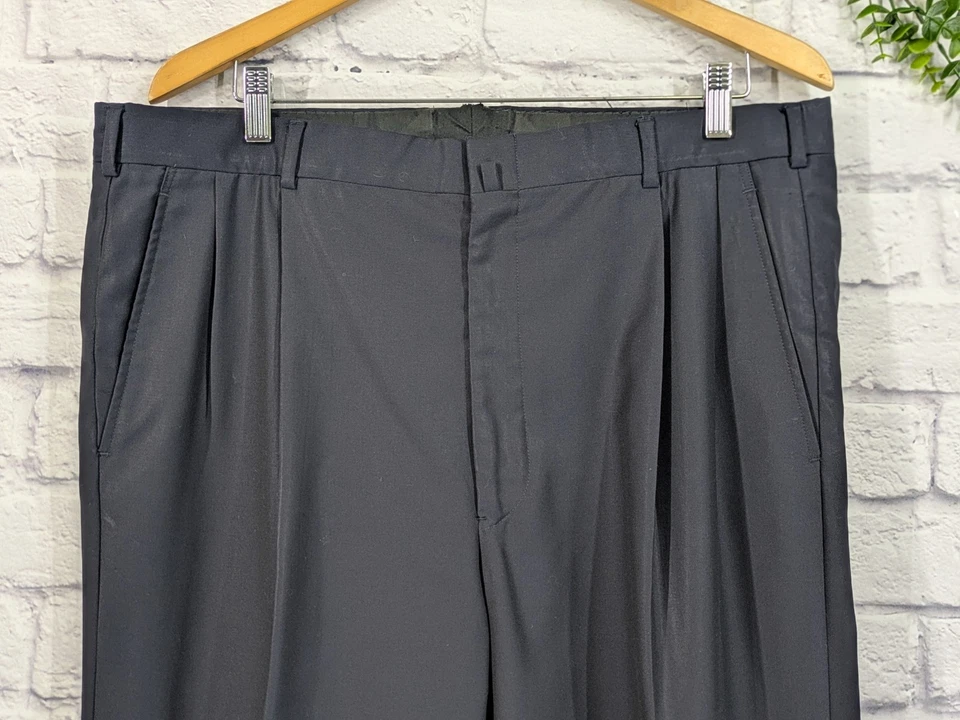 Pantalones de vestir 38x30🚨de colección Brooks Brothers polar dorado 100 % lana para hombre a medida Foto 3 de 4