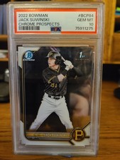 Jack Suwinski PSA 10 2022 Bowman Chrome Prospects 1st BCP-84 Pittsburgh Pirates