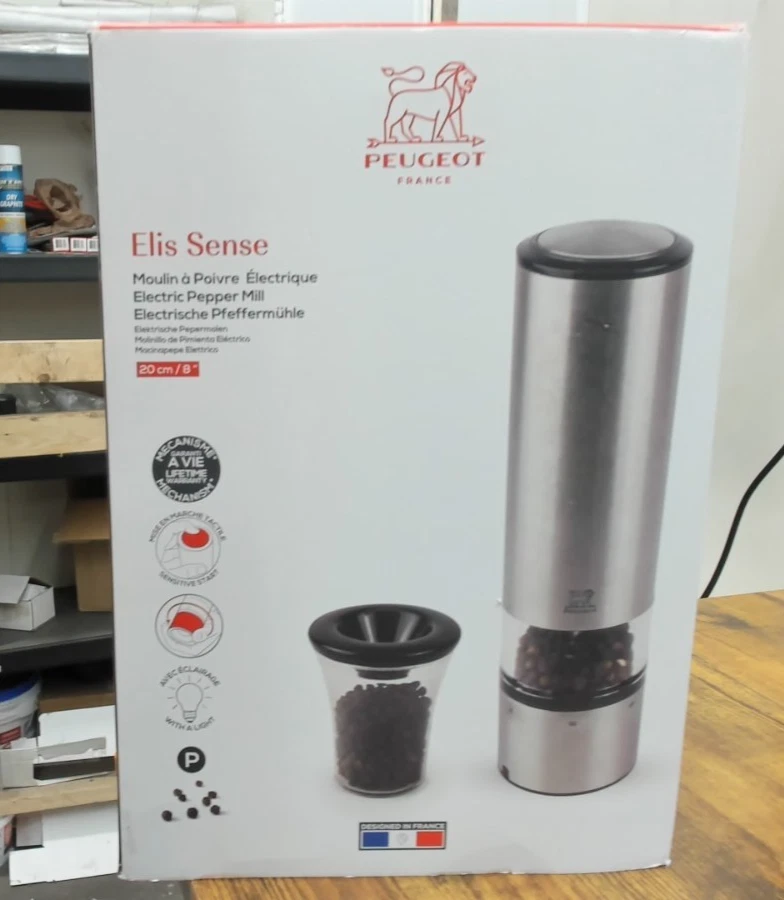 Peugeot 20 cm Elis Sense u'Select Electric Pepper Mill (Open Box)