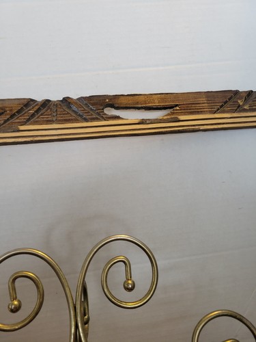 Vintage Wood Picture Frame 16" By 20" Mid Century MCM Hand Carved Mexico - Picture 3 of 12