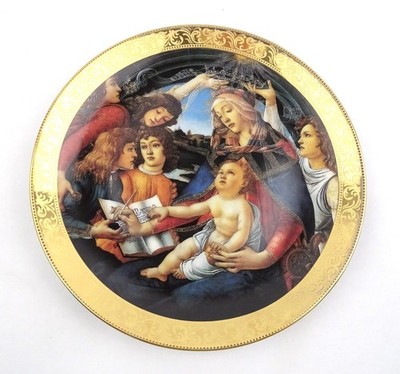 Madonna del Magnificat Porzellan Teller Botticelli Fontana dei Medici 1993