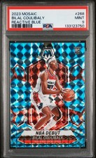 2023 PANINI MOSAIC REACTIVE BLUE #268 BILAL COULIBALY PSA 9