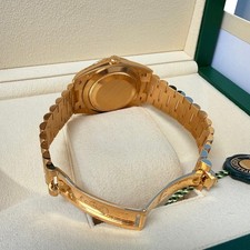 Rolex Day-Date 40 President Yellow Gold Diamond Bezel Baguette Black Dial 228348 24