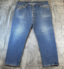 VTG Levis 501xx Jeans Mens 48x32 42x27 Blue Straight Leg Button Fly USA 90s