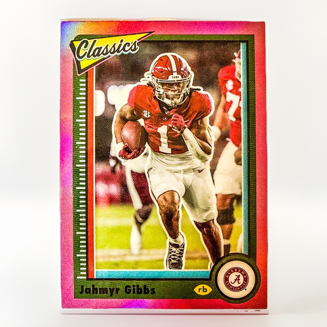 Jahmyr Gibbs Panini Chronicles Draft Picks Classics Premium Edition #14 Pink