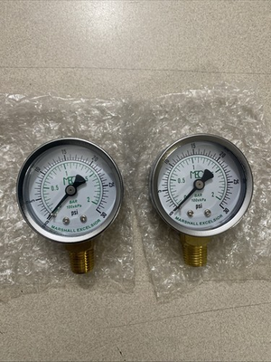 #ad #ad MEC MEJ501: Dial Dry Pressure Gauge 0 30 Psi Brass Bottom Mount 1 4quot; MNPT Lot 2 $18.39