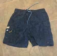 Tommy Hilfiger Men's Swimming Trunks Blue Floral Sz L