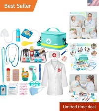 Doctor Kit for Kids, 34 Pcs Pretend Playset for Toddlers, Doctor kit for Todd...