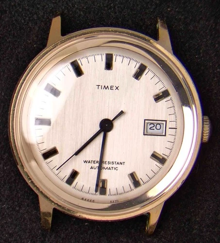 Time Gold-Plated Men's Automatic Vintage British Watch-- Running