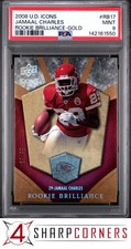 2008 UD ICONS ROOKIE BRILLIANCE GOLD #RB17 JAMAAL CHARLES RC #/99 POP 1 PSA 9