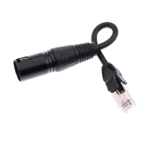 XLR 3 Pin Male To RJ45 Male Network Connector Extension - Picture 3 of 7