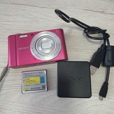 SONY Cyber-shot DSC-W810 Pink With Charger Tested Working From Japan