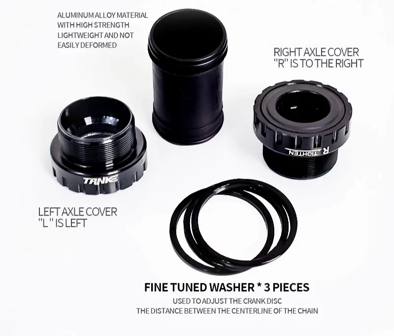 Bike Bottom Bracket 24mm BB68/73 Sealed Ceramic Bearing Threaded MTB BB68 /BB92 - Image 4 of 4