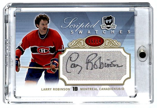 2007-08 UD The Cup Scripted Swatches Larry Robinson Auto 06/14 (FraBea)