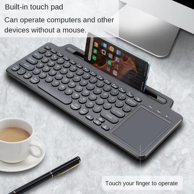 Wireless Bluetooth Touchpad Keyboard For Tablet and Mobile Phone