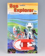 Vintage Hong Kong Cherilea Copy Sea Explorer Plastic Figures 1980's *MOC*