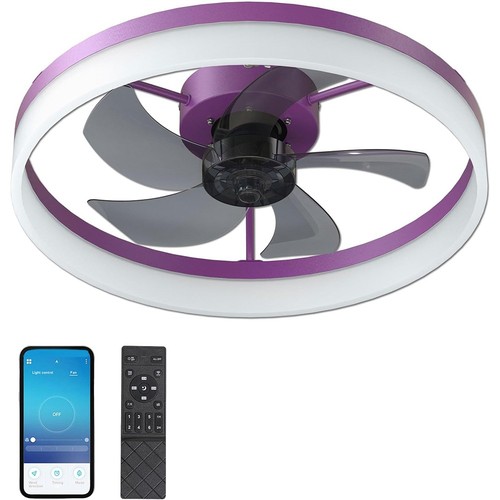 20" Dimmable Ceiling Fans with Lights and Remote - Picture 11 of 13