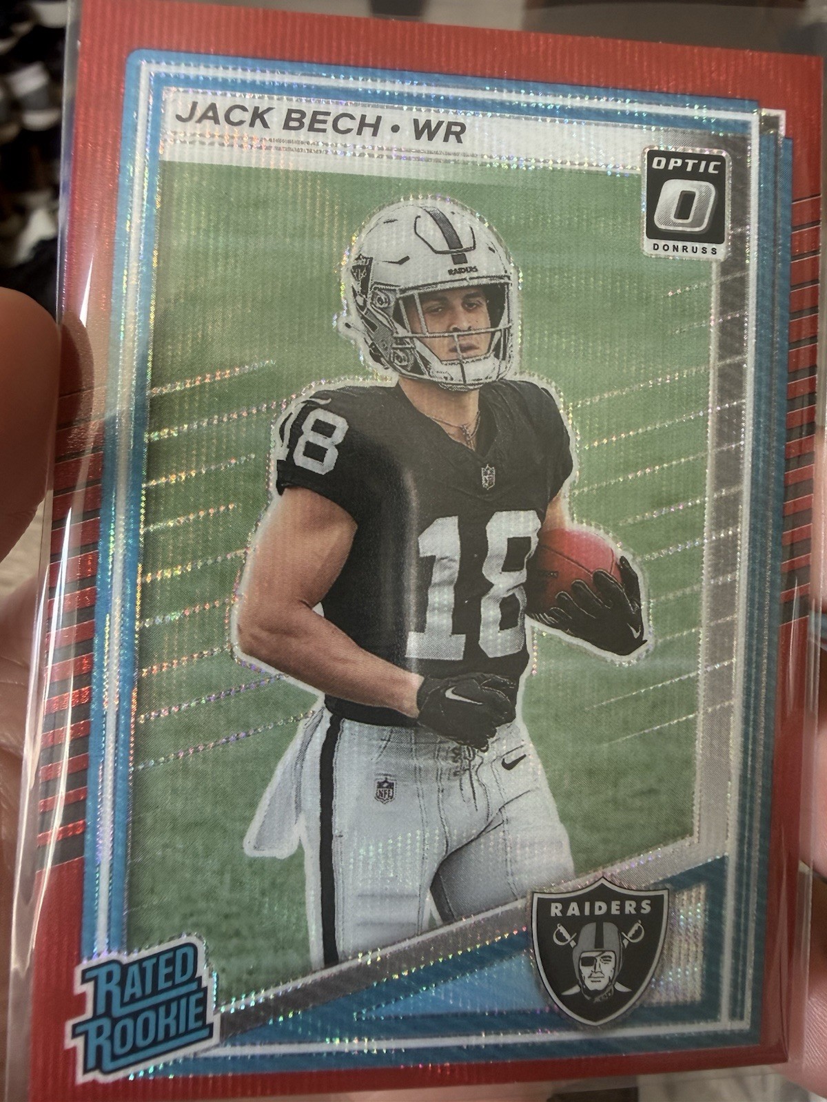 2025 Panini Donruss - Rated Rookie Jack Bech #320 Press Proof Red (RC)