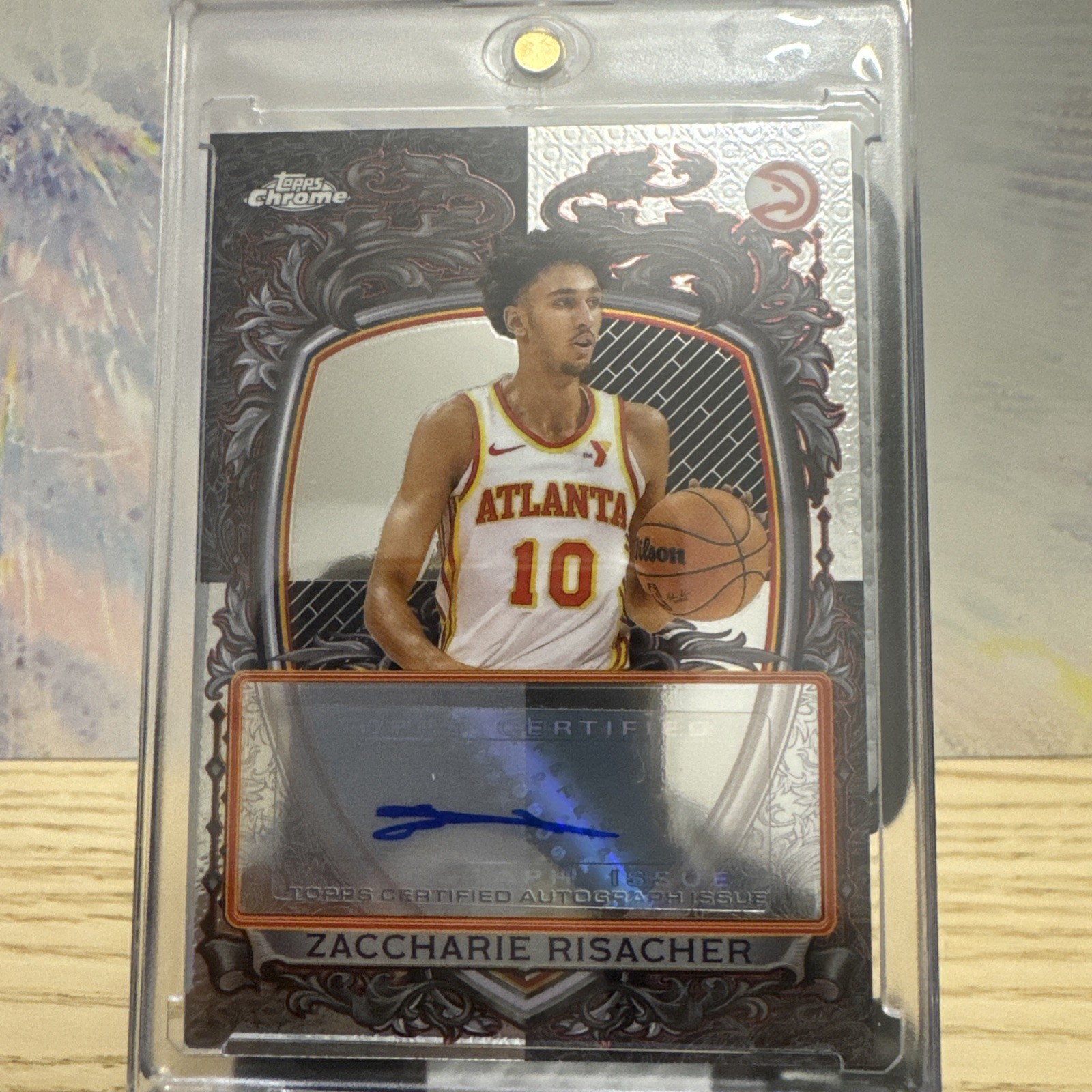 2025-26 Topps Chrome - Signature Style Zaccharie Risacher #SS-ZR (AU)
