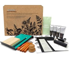 Deluxe Block Printing kit - Premium lino Cutters, Linoleum Blocks for printma...