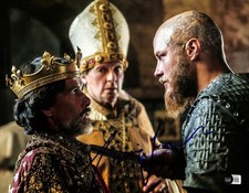 Travis Fimmel Vikings Signed 11x14 Photo Beckett Authenticated