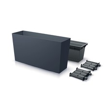 Cache-pot amovible 27L pour balcon, jardinière déco intérieur/extérieur UK