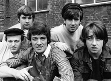 English pop rock group The Hollies posed outside Associated Rediff- Old Photo 1