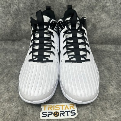 Nike Alpha Menace Strong Football Cleats Mens Size 14 White Black