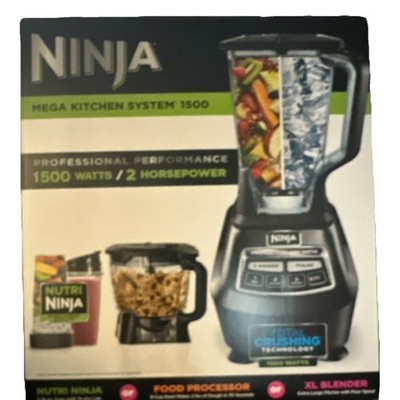 SEALED Ninja Mega Kitchen System 1500 Blender Food Processor XL Nutri Ninja cups